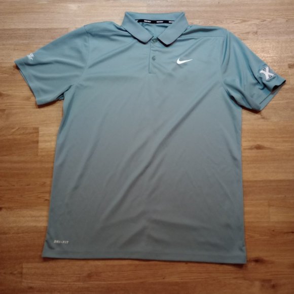 Nike Other - Nike Polo Shirt Mens Sz Large Big East Dri Fit Pullover Gray NCAA Short Sleeve